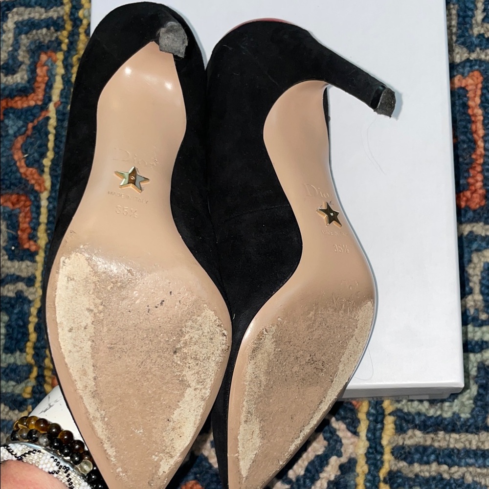 Dior Black and Red Heart Heels - Picture 7 of 10